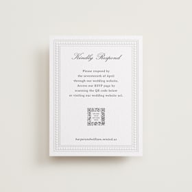 Letterpress RSVP Online Enclosure Cards