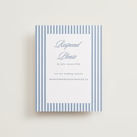 Letterpress RSVP Online Enclosure Cards