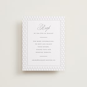 Letterpress RSVP Online Enclosure Cards