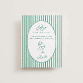 Letterpress RSVP Online Enclosure Cards