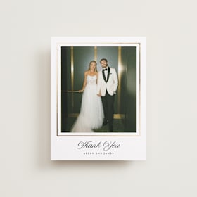 Foil-Pressed Wedding Thank You Cards
