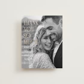 Foil-Pressed Wedding Thank You Cards