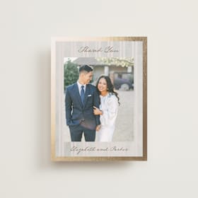 Foil-Pressed Wedding Thank You Cards