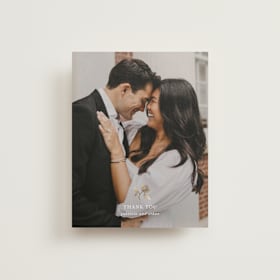 Foil-Pressed Wedding Thank You Cards