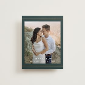 Foil-Pressed Wedding Thank You Cards