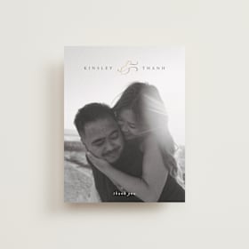 Foil-Pressed Wedding Thank You Cards