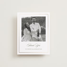 Foil-Pressed Wedding Thank You Cards