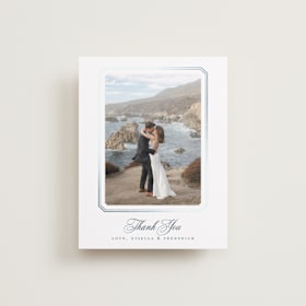 Foil-Pressed Wedding Thank You Cards