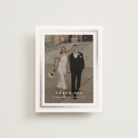 Foil-Pressed Wedding Thank You Cards