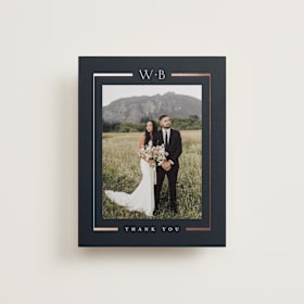 Foil-Pressed Wedding Thank You Cards