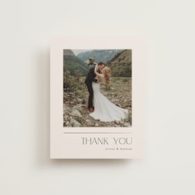 Foil-Pressed Wedding Thank You Cards