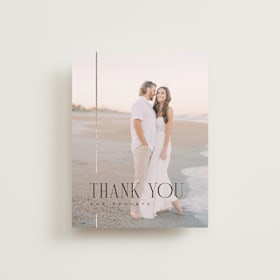 Foil-Pressed Wedding Thank You Cards