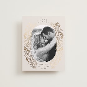 Foil-Pressed Wedding Thank You Cards
