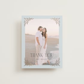 Foil-Pressed Wedding Thank You Cards