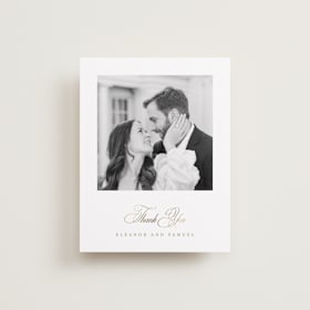 Foil-Pressed Wedding Thank You Cards