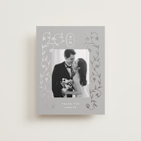 Foil-Pressed Wedding Thank You Cards