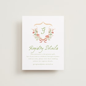 Bridal Shower Insert Cards