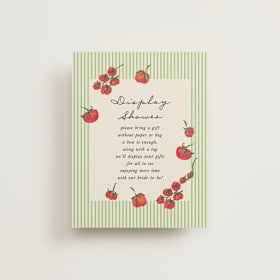 Bridal Shower Insert Cards