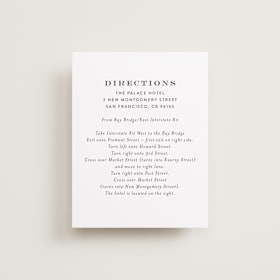 Direction Cards
