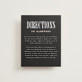 Direction Cards