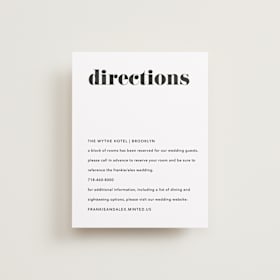 Direction Cards