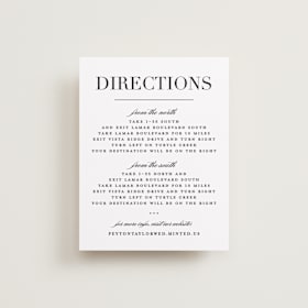 Direction Cards