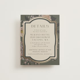 Foil-Pressed Direction Cards