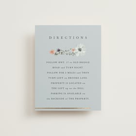 Foil-Pressed Direction Cards