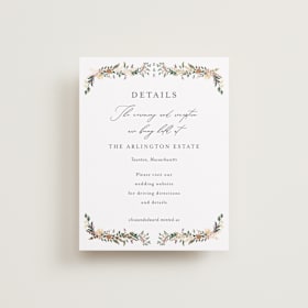 Foil-Pressed Direction Cards