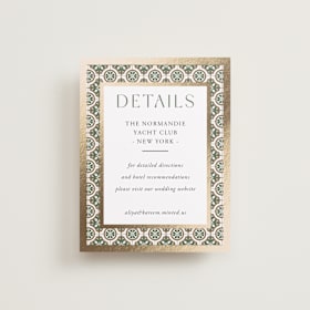 Foil-Pressed Direction Cards