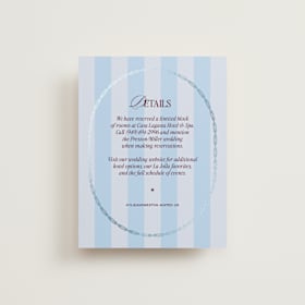 Foil-Pressed Direction Cards