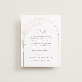 Foil-Pressed Direction Cards