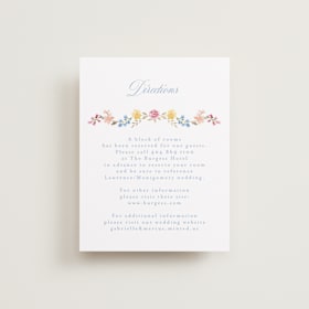 Foil-Pressed Direction Cards