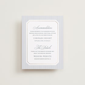 Foil-Pressed Direction Cards