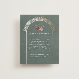 Foil-Pressed Direction Cards