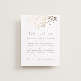 Foil-Pressed Direction Cards