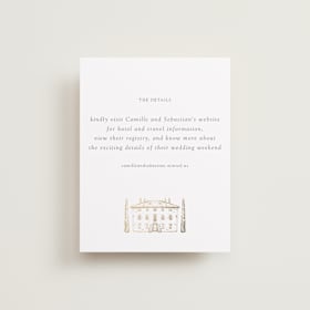 Foil-Pressed Direction Cards