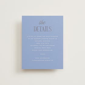 Foil-Pressed Direction Cards