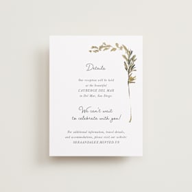 Foil-Pressed Direction Cards