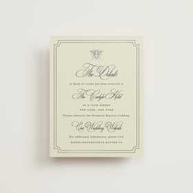 Foil-Pressed Direction Cards