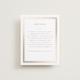 Foil-Pressed Direction Cards