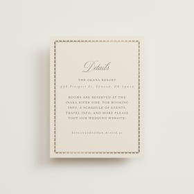 Foil-Pressed Direction Cards