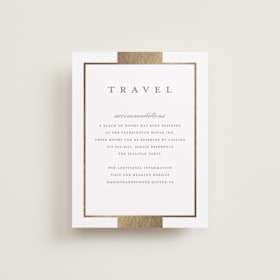 Foil-Pressed Direction Cards