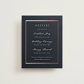 Foil-Pressed Direction Cards
