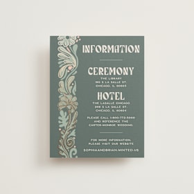Foil-Pressed Direction Cards