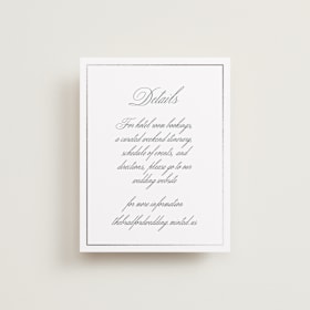 Foil-Pressed Direction Cards