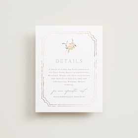 Foil-Pressed Direction Cards