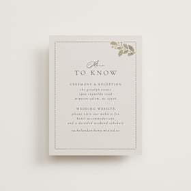 Foil-Pressed Direction Cards