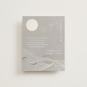 Foil-Pressed Direction Cards