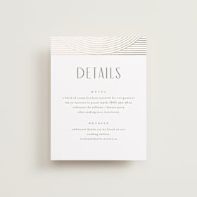 Foil-Pressed Direction Cards